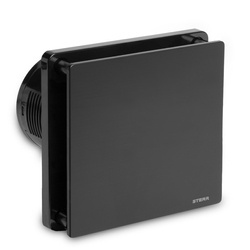 BFS100-BA - Badeværelsesventilator, sort aluminium